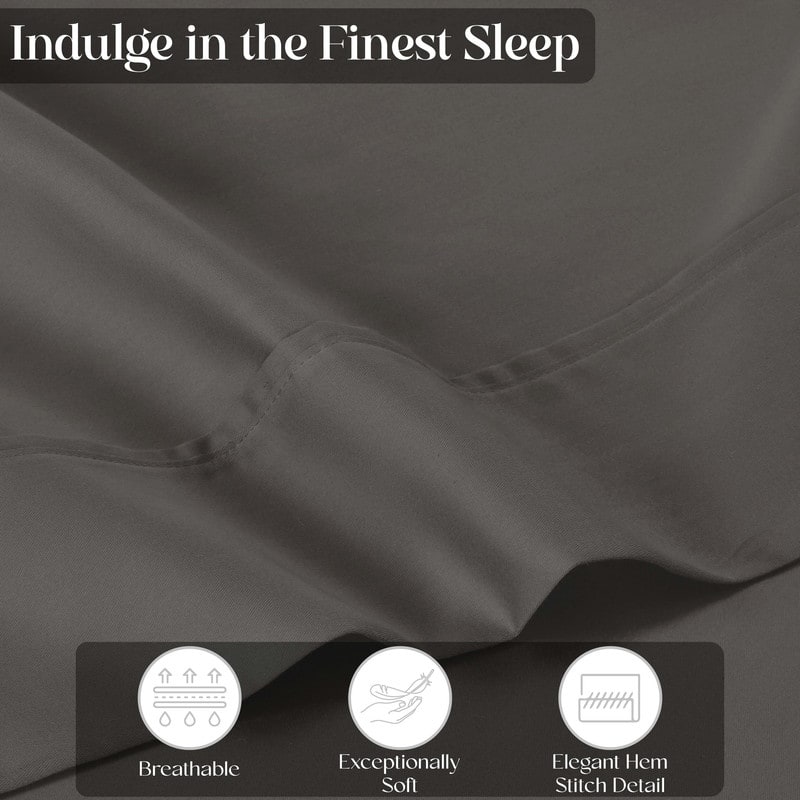 Superior Cotton Blend Solid 1500 Thread Count Deep Pocket Bed Sheet Set