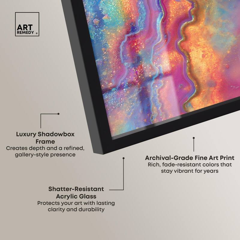Glittering Spectrum II Shadowbox by Art Remedy