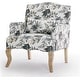 preview thumbnail 38 of 36, EROMMY Floral Accent Chair for Living Room, Upholstered Wingback Armchair with Pillow.