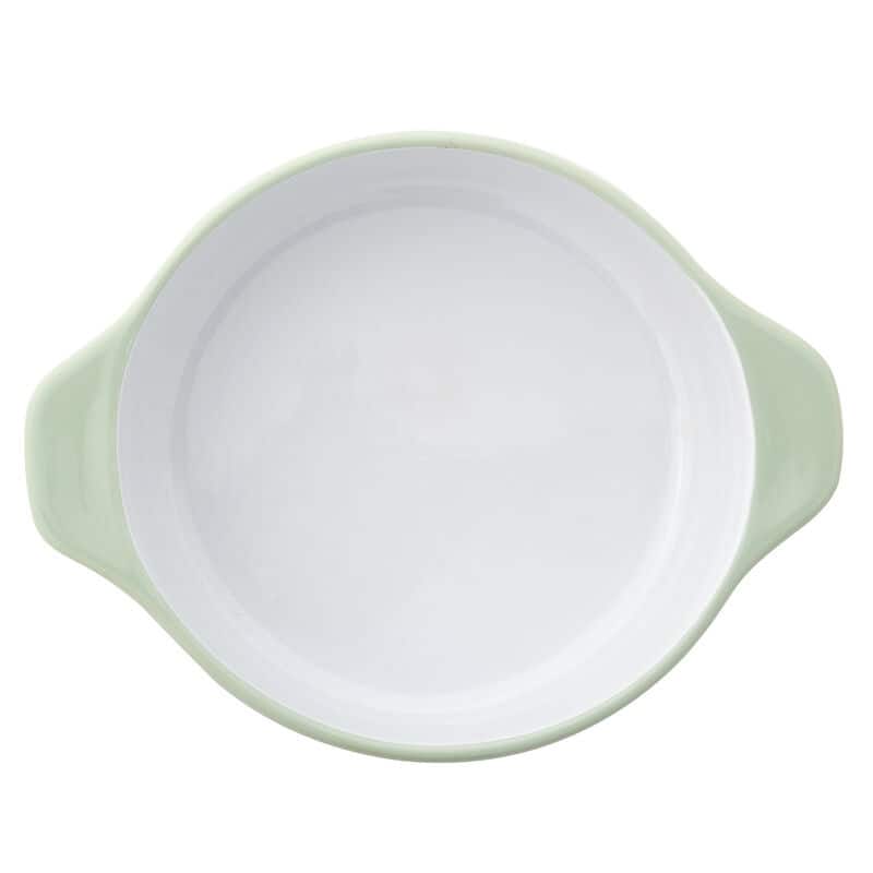 KitchenAid Vitrified Stoneware 8-Inch Round Baker, 2.25 Quart, Pistachio