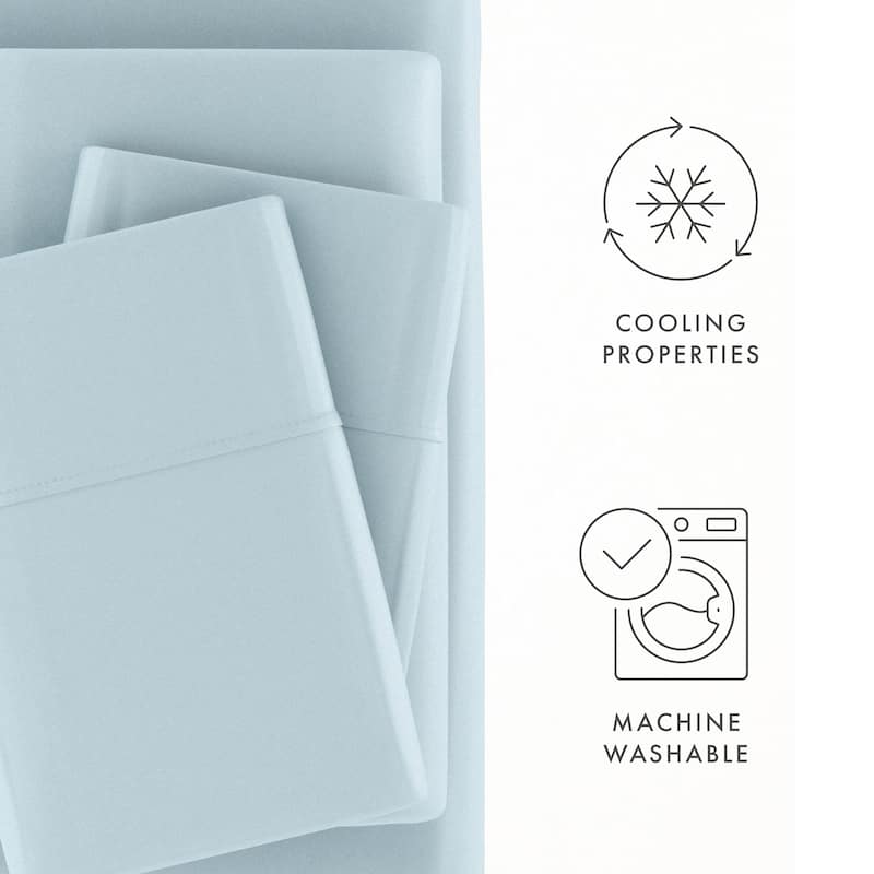 Simply Soft Premium Rayon from Bamboo 4-piece Luxury Bed Sheet Set