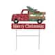 Glitzhome Metal Festival Truck Yard Stake Garden Stake or Wall Decor