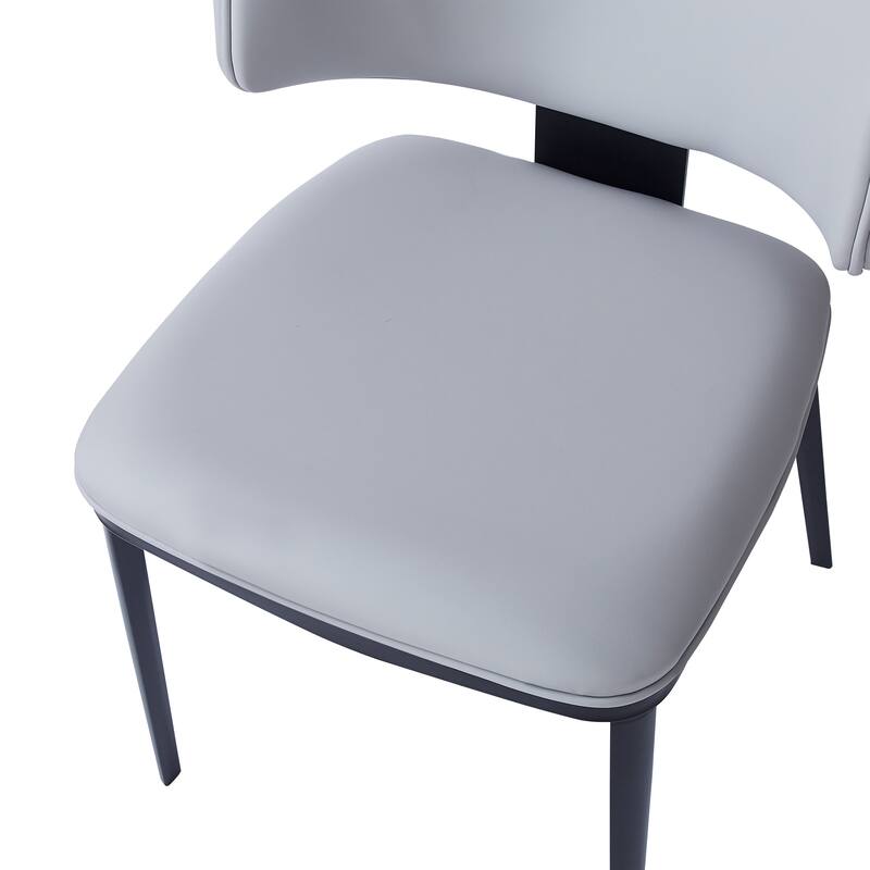 Rustic Dining Table Set with 4 Gray Upholstered Chairs and Dining Table