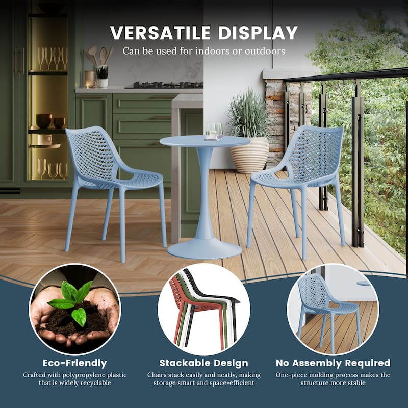 Frond and Form 4-Person Outdoor Round Dining Set