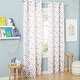 preview thumbnail 2 of 3, Estate View Kids Room Darkening Grommet Top Unicorn Magic Glow in the Dark Curtain Panel Pair, White Multi