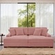 preview thumbnail 119 of 193, Oversized Modular Sectional Sofa Set with Pillows Pink/2 Chaise
