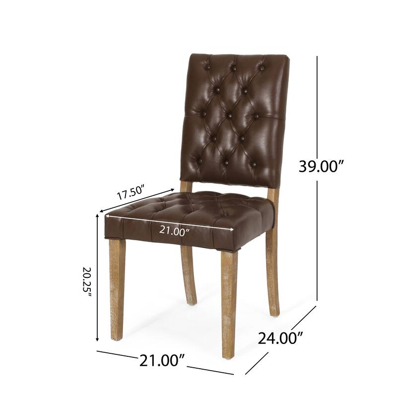 Kessler Tufted Dining Chairs by Christopher Knight Home