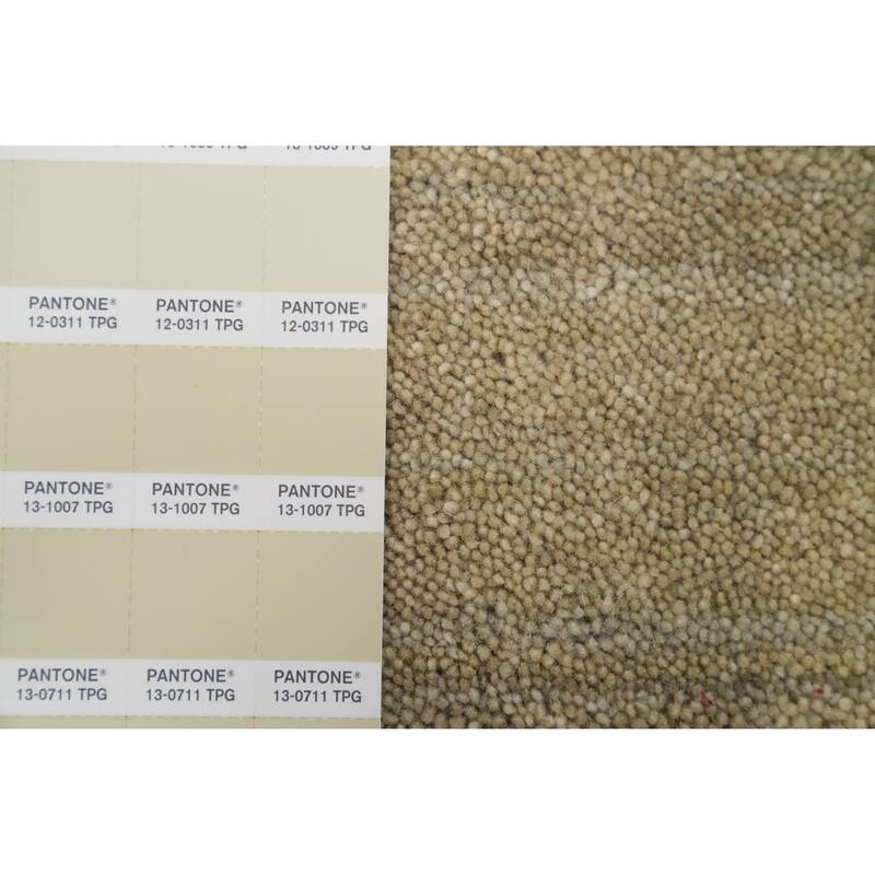 Hand Knotted Oriental 100% Wool Carpet Tribal Animal Pictorial Beige & Ivories Gabbeh Area Rug - 8' 0'' X 7' 10''