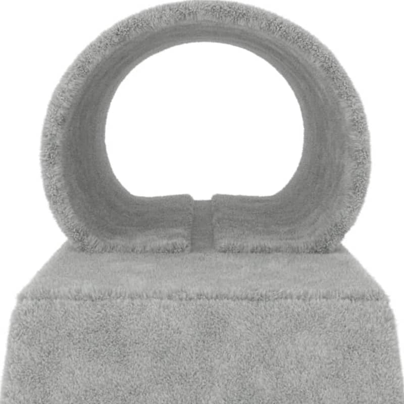 vidaXL Cat Scratching Post Light Grey Engineered wood, plush, sisal Medium