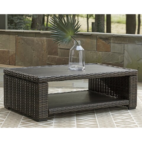 Grasson Lane Brown Rectangular Cocktail Table