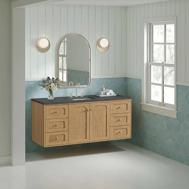 Laurent 60" Single Vanity, Light Natural Oak - 60S