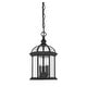 preview thumbnail 7 of 6, Kensington 3-Light Outdoor Hanging Lantern in Textured Black