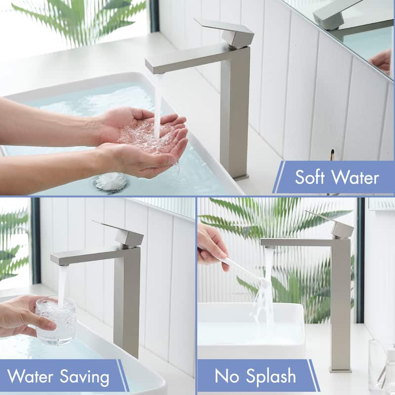 Bathroom Faucet With Pop Up Drain, Single Hole Bathroom Faucet Modern Single Handle Vanity Basin Faucet