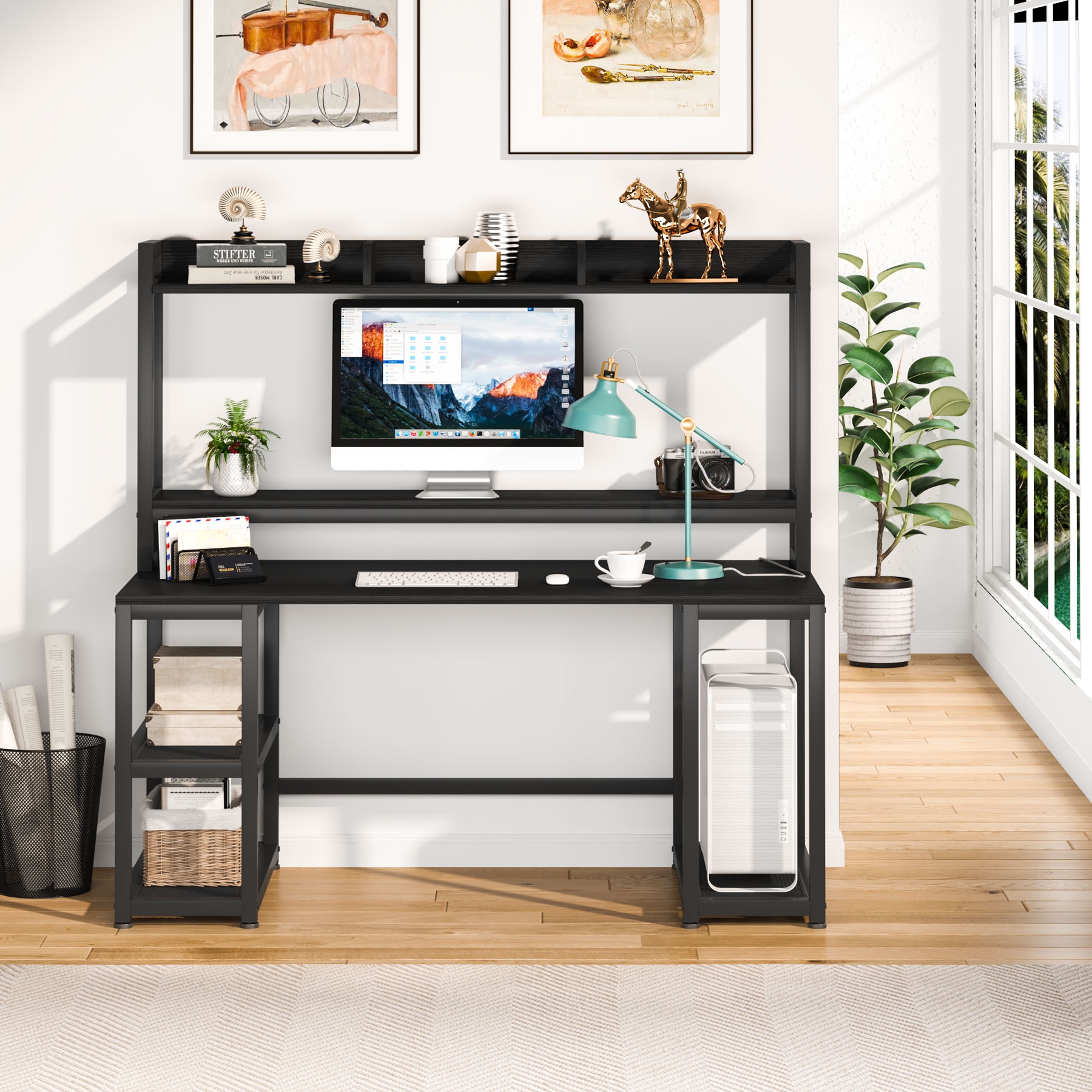 Tribesigns computer deals desk 55 inch