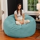 preview thumbnail 22 of 37, Jaxx Basics 5 Foot Large Adult Bean Bag Chair, Oversized with Filler