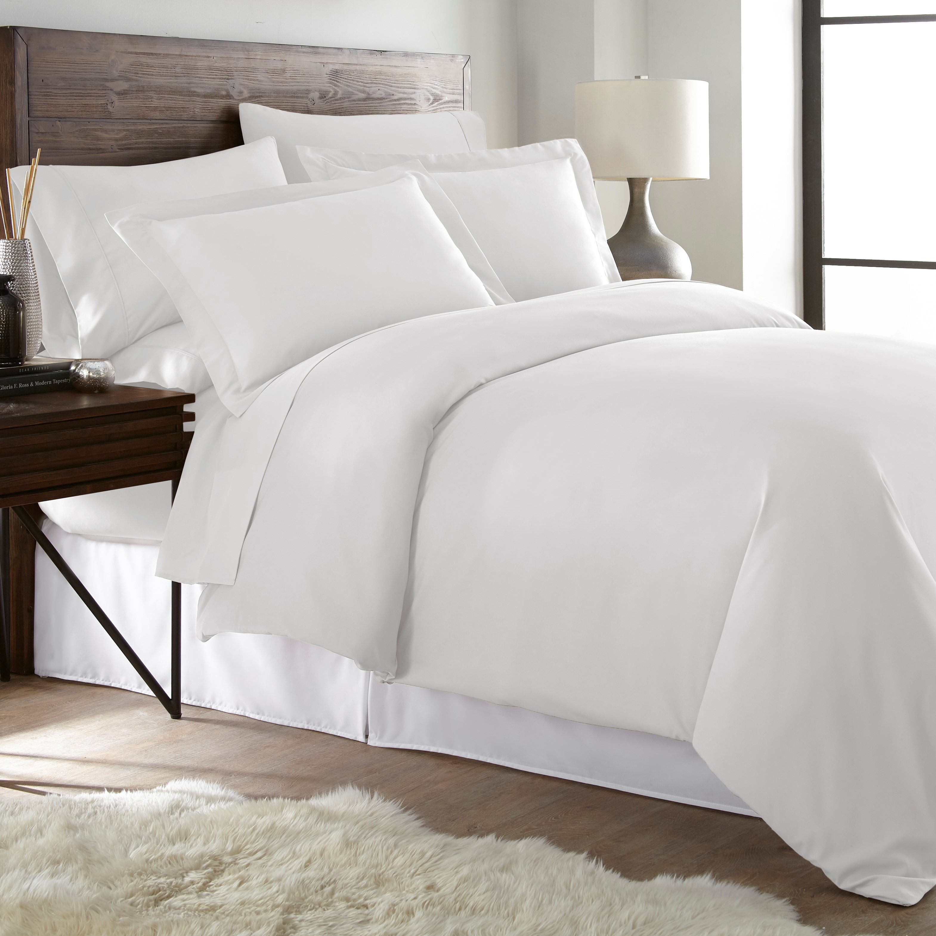 Shop Hotel Luxury Ultra Soft 3 Piece Solid Color Duvet Cover Set