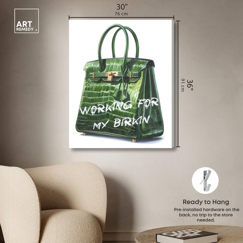 Doll Memories - Greeny Dream Canvas by Art Remedy, Gallery Wrapped