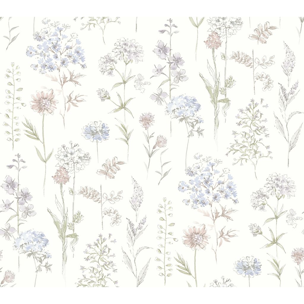 Chesapeake Bergamot Lavender Wildflower Wallpaper