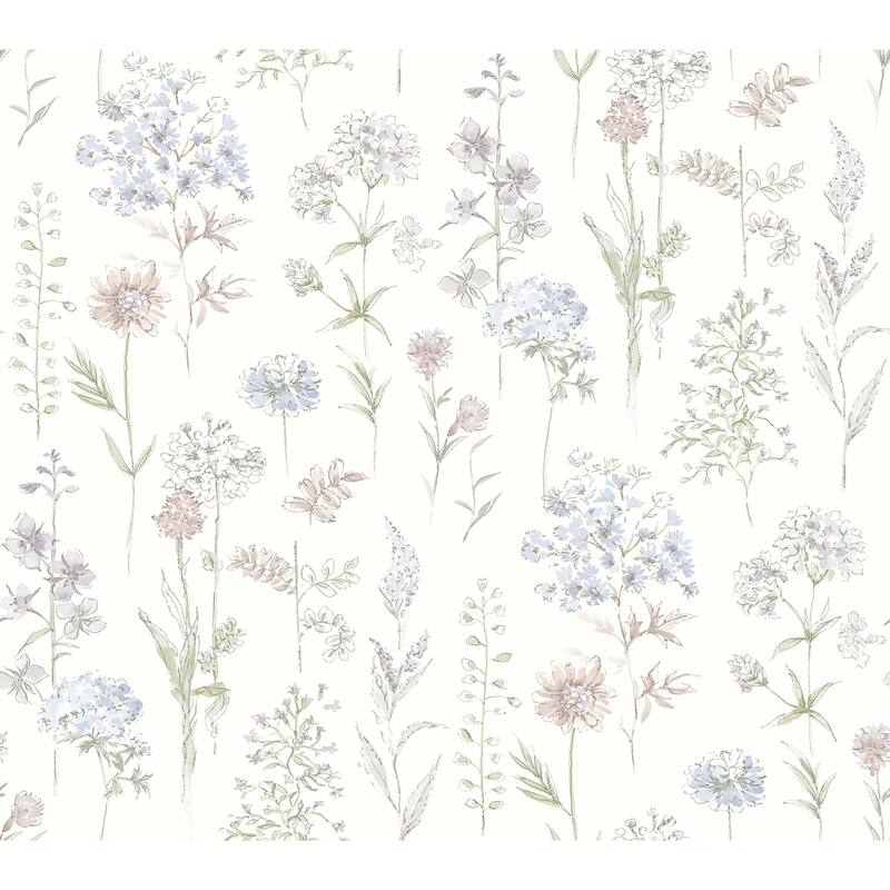 Chesapeake Bergamot Lavender Wildflower Wallpaper