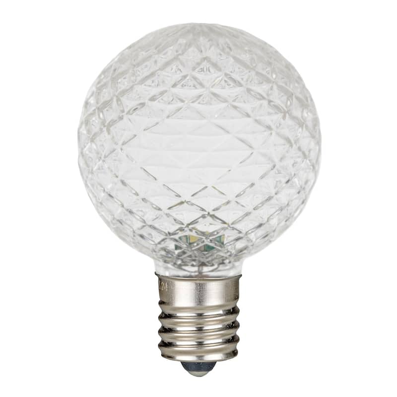 25 Pack LED G40 Faceted Plastic Filament Outdoor Globe Replacement Bulbs