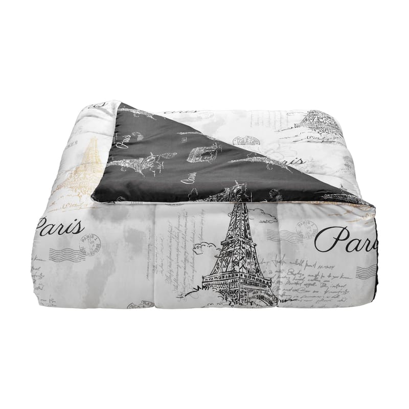 Lanwood Home Paris Sketch 8-Piece Comforter Set