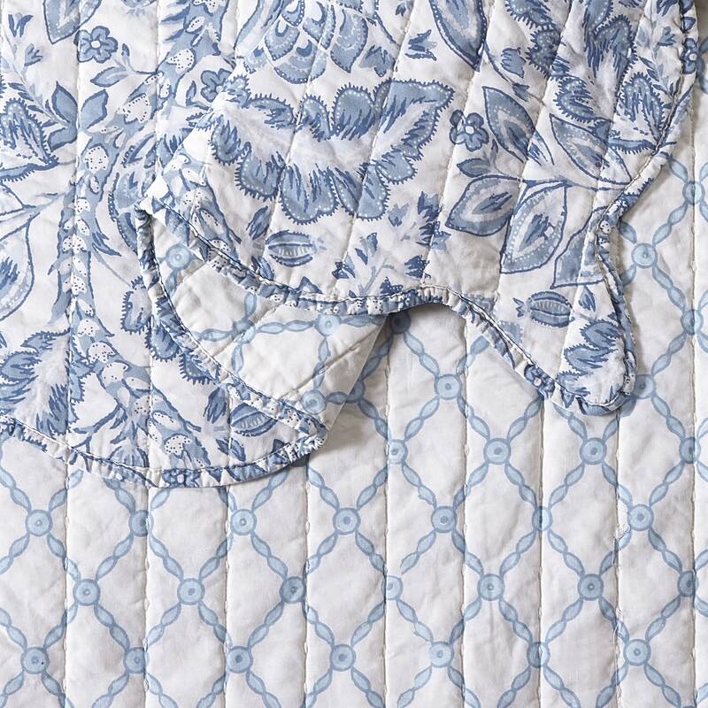 Peeples Song 3-Piece Cotton Reversible Quilt Set