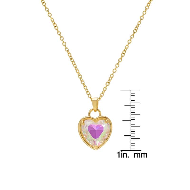 Victoria Townsend Gold Plated Chrome Heart Pendant.