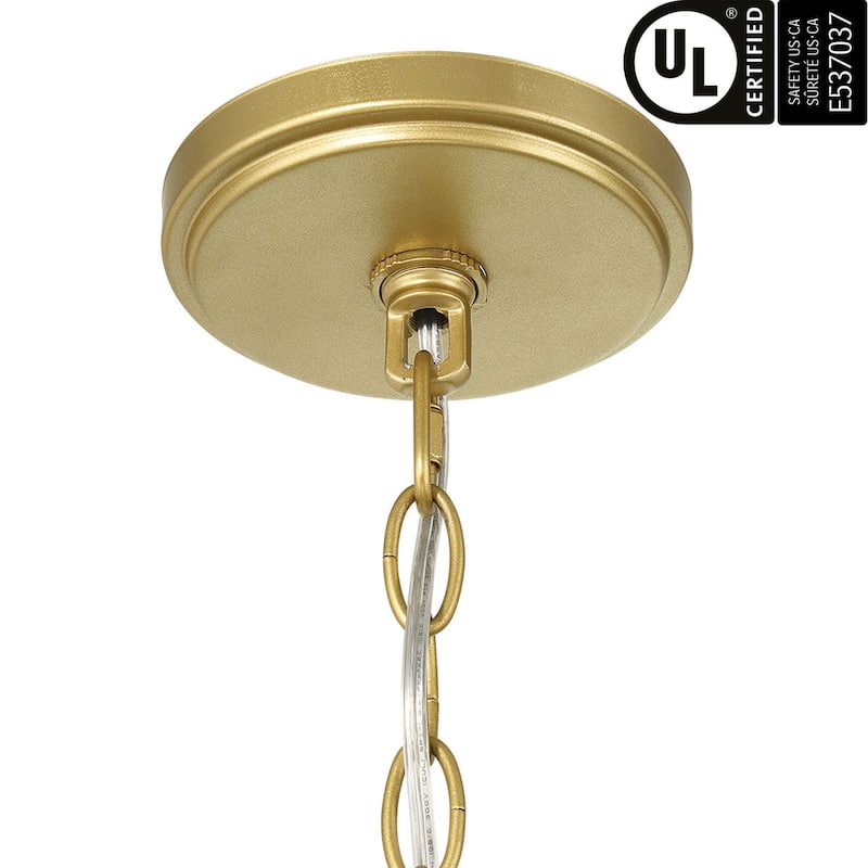 Acroma 12 - Light Dimmable Empire Gold Chandelier