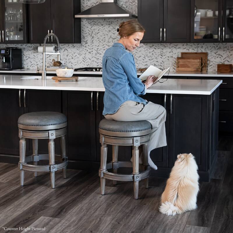 Maven Lane Pullman Backless Swivel Kitchen Stool