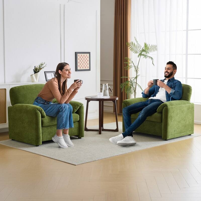 Modern Elephant Ears Armchair Accent Sofa Comfortable Seating for Living Room & Bedroom