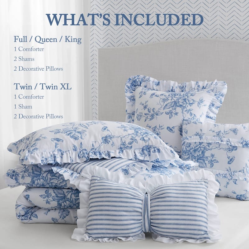 Madison Park Essentials Adele Comforter Set with Decorative Pillows