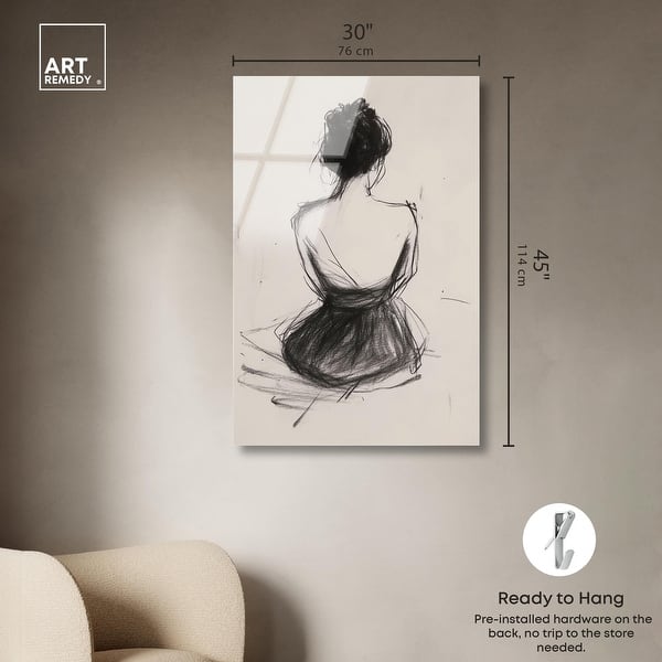 Back View II Minimalist Wall Art Acrylic Print by Art Remedy - Bed Bath ...