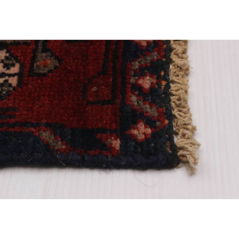 ECARPETGALLERY Hand-knotted Andelz Red Wool Rug - 3'9 x 7'0