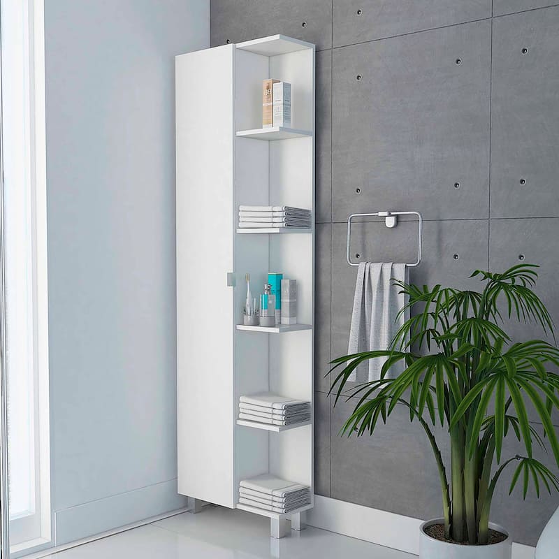 Portland 5-Shelf Linen Cabinet