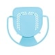 preview thumbnail 8 of 8, Roomfitters 3-Piece Outdoor Bistro Set Metal Patio Dining Furniture with Round Table and 2 Chairs, Light Blue
