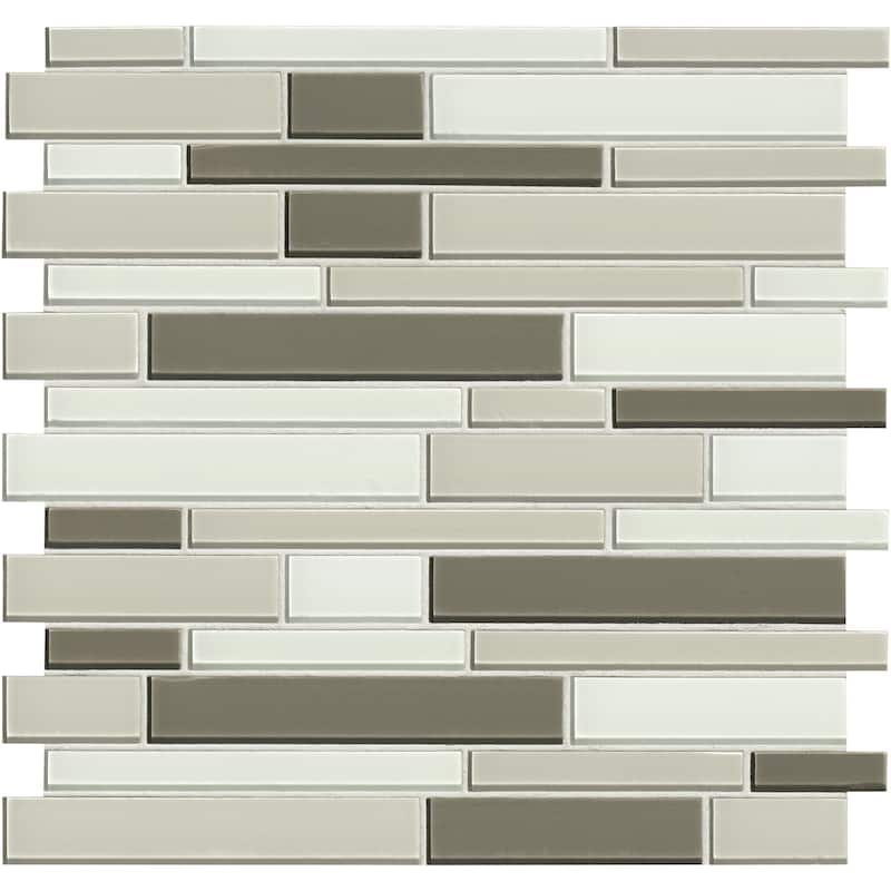 Ackland AKM-G-ME12X12IL-CA Meridian - 12" x 12" Solid Floor and Wall