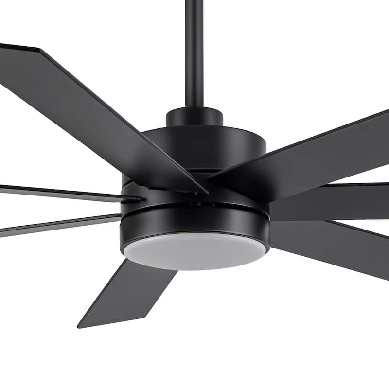 36/42/52/56/62/72/84-Inch Reversible Blade Integrated LED Ceiling Fan with Light Remote