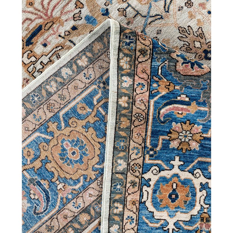Serapi One-of-a-Kind Hand-Knotted Area Rug - Ivory - 9' 0" x 12' 1"