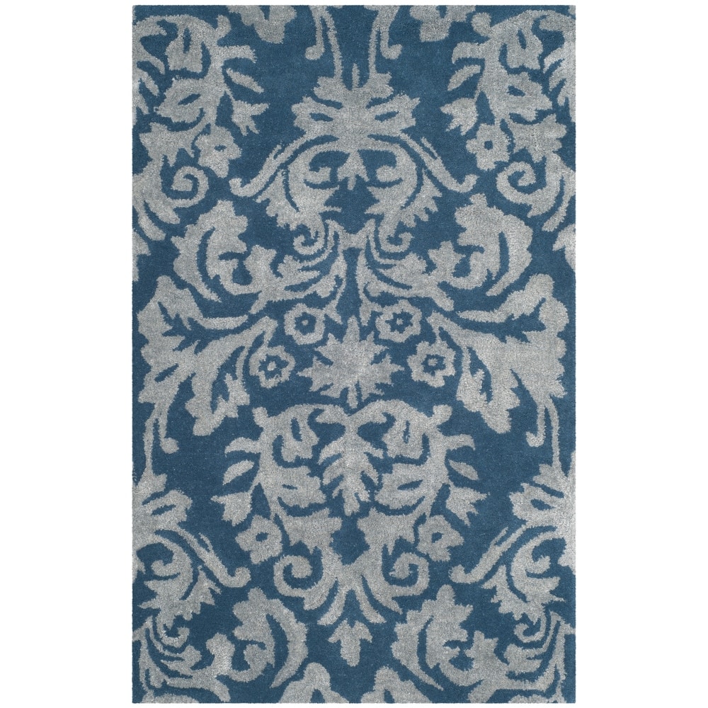 SAFAVIEH Handmade Bella Trea Modern Floral Wool Rug