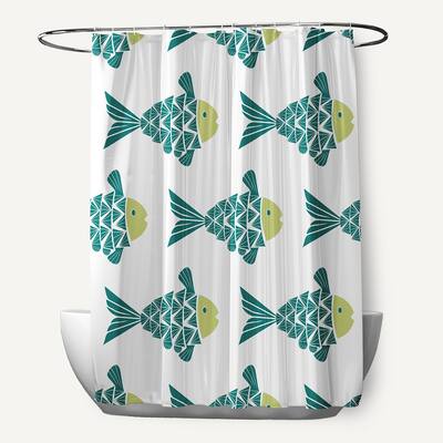 Fish Tales Animal Print Print Print Shower Curtain