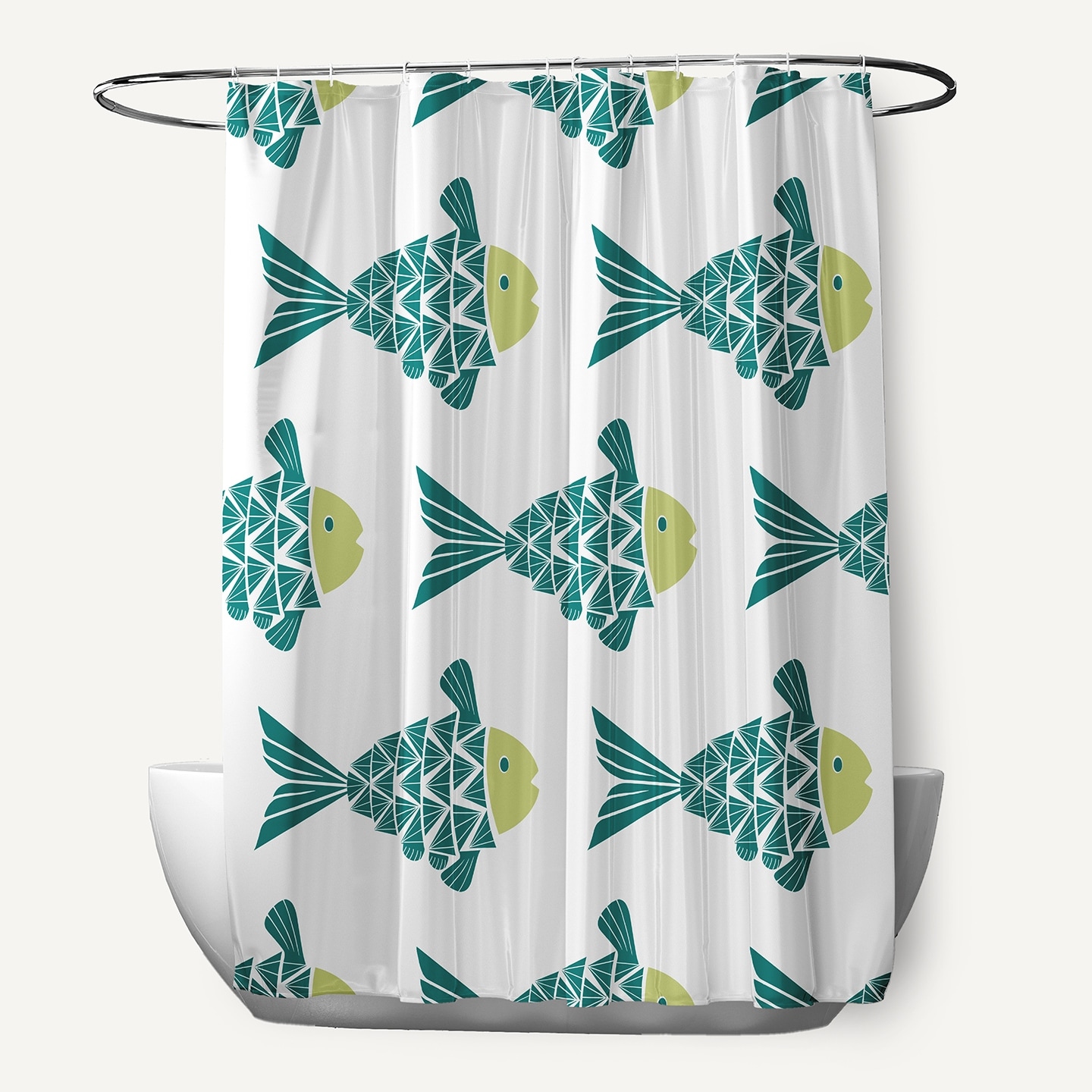 Fish Tales Animal Print Print Print Shower Curtain