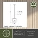 preview thumbnail 6 of 9, Acadia Bronze Rustic Mini Pendant Ceiling Light White Linen Shade Deer and Tree - 7.5-in W x 23-in H x 7.5-in D