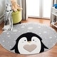 preview thumbnail 5 of 16, SAFAVIEH, Carousel Kids Henriikka Penguin Rug