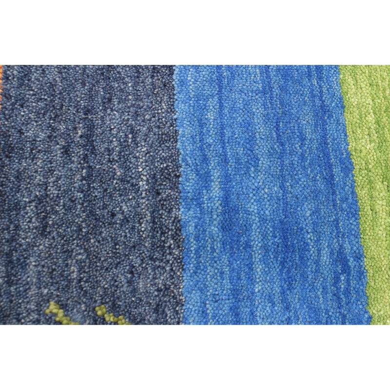 ECARPETGALLERY Hand Loomed Kashkuli Gabbeh Copper Wool Rug - 3'11 x 5'8