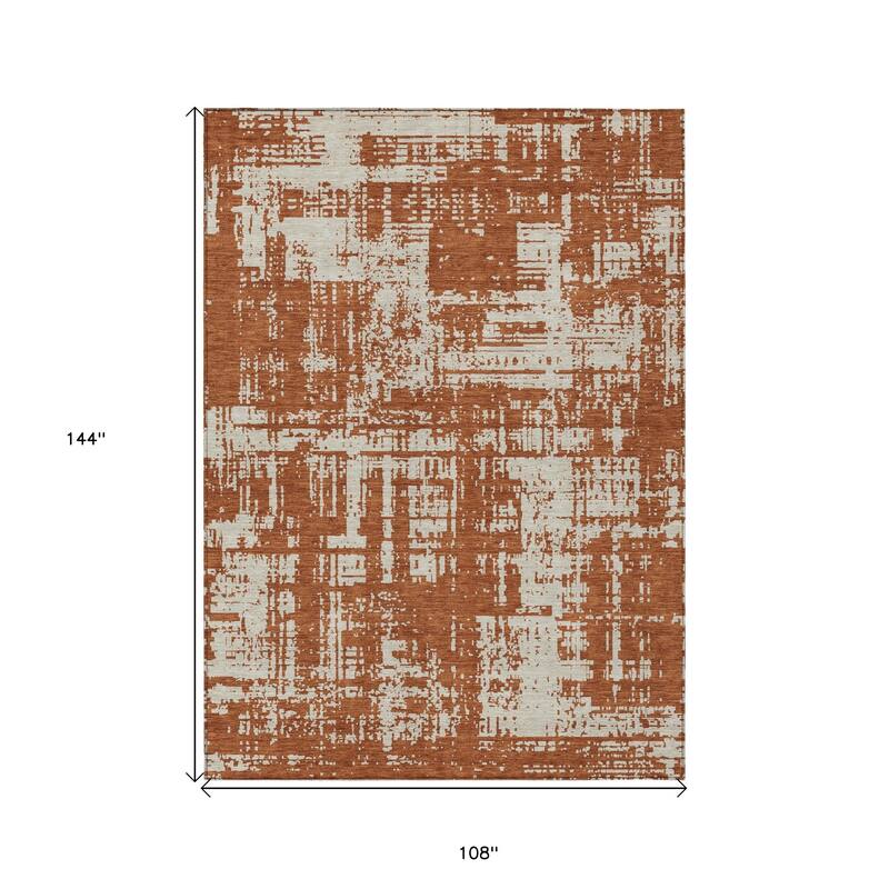 HomeRoots Abstract Transitional Rectangle Outdoor Rug
