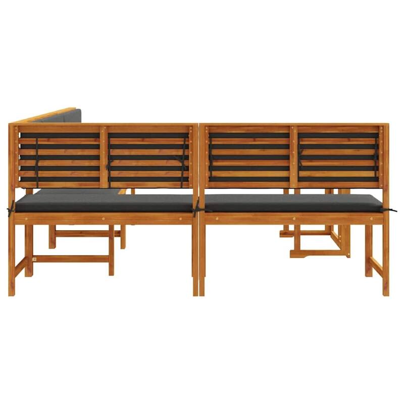 vidaXL Garden Bench Set Brown solid acacia wood - 20 x 35 x 30