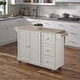preview thumbnail 40 of 44, Homestyles Mobile Kitchen Island Cart with Wood Top and Dropleaf Breakfast Bar