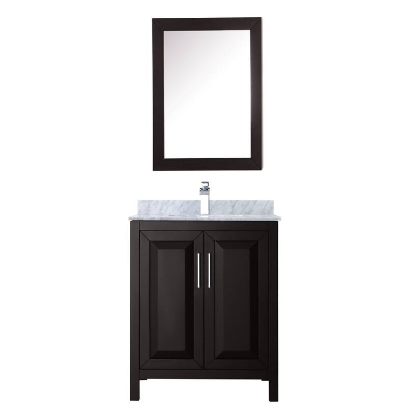 Wyndham Collection Daria 30" Free Standing Single Vanity Set with MDF
