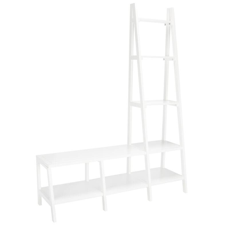 SAFAVIEH Rosalyn 7-Shelf Etagere Bookshelf - 17Wx56Dx72H