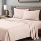 preview thumbnail 54 of 83, Superior Egyptian Cotton 400 Thread Count Solid Deep Pocket Bed Sheet Set Pink - California King